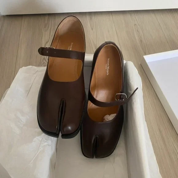 Brown Tabi Mary Jane Maisom Margiela